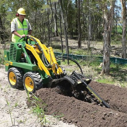 Attachment Chain Digger Trencher suit Kanga loader – Plateau Landscape ...