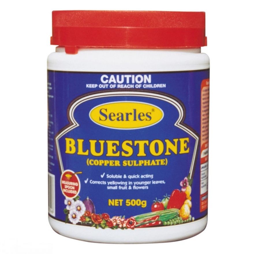 SEARLES BLUESTONE COPPER SULPHATE 500G Plateau Landscape Supplies