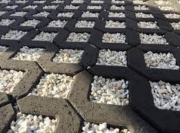 Masonry Gridpave 390 x 390 x 90 Charcoal – Plateau Landscape Supplies ...